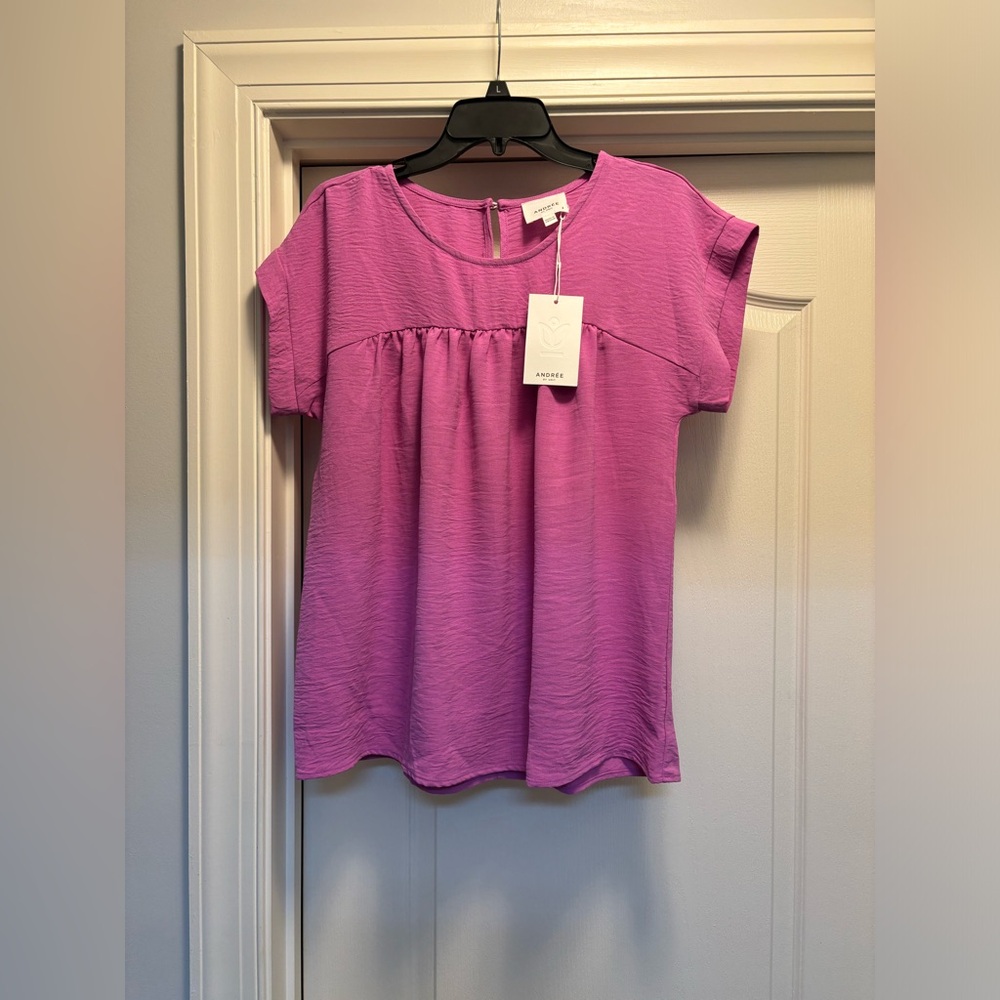 Andre by Unit Short Sleeve Babydoll Top